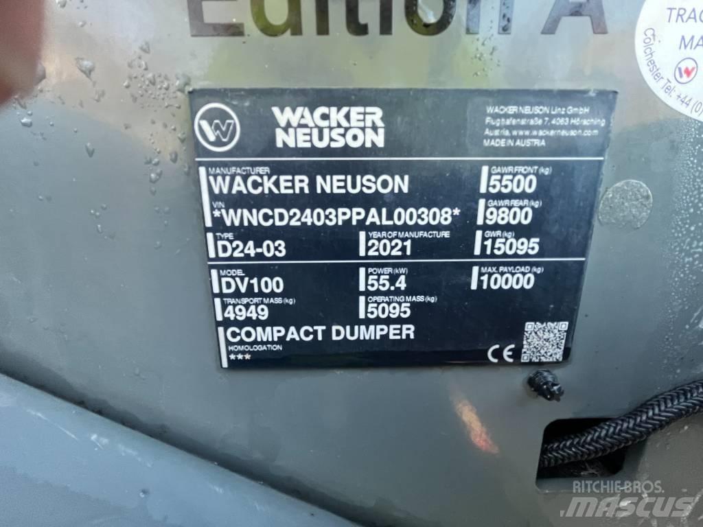 Wacker Neuson DV 100 Site dumpers