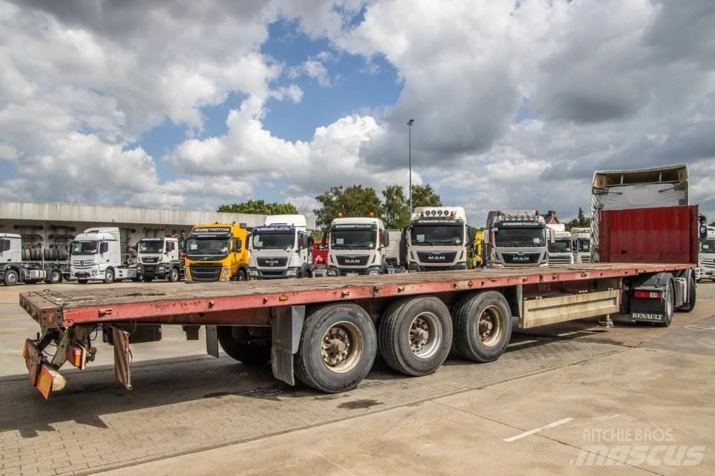Krone SD 27 EL Flatbed/Dropside semi-trailers