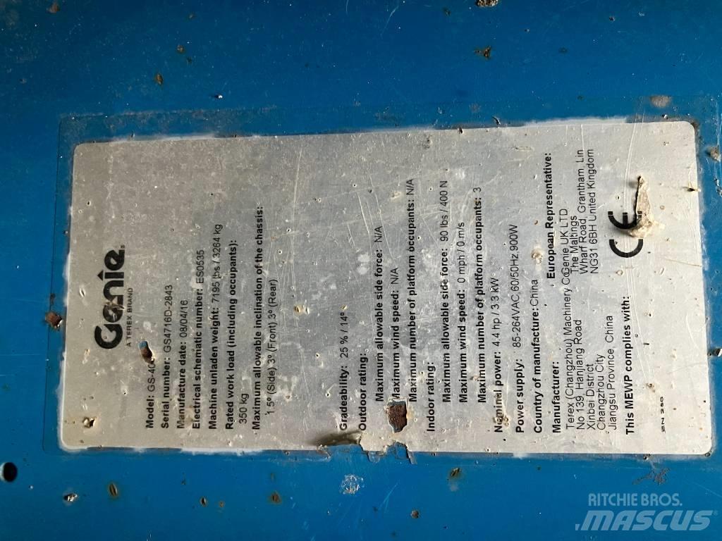 Genie GS 4047 Scissor lifts