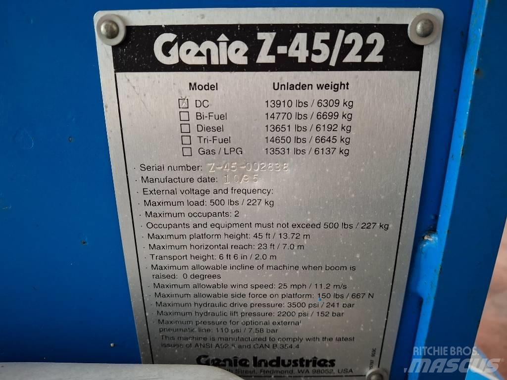 Genie Z 45/22 BOOM Articulated boom lifts