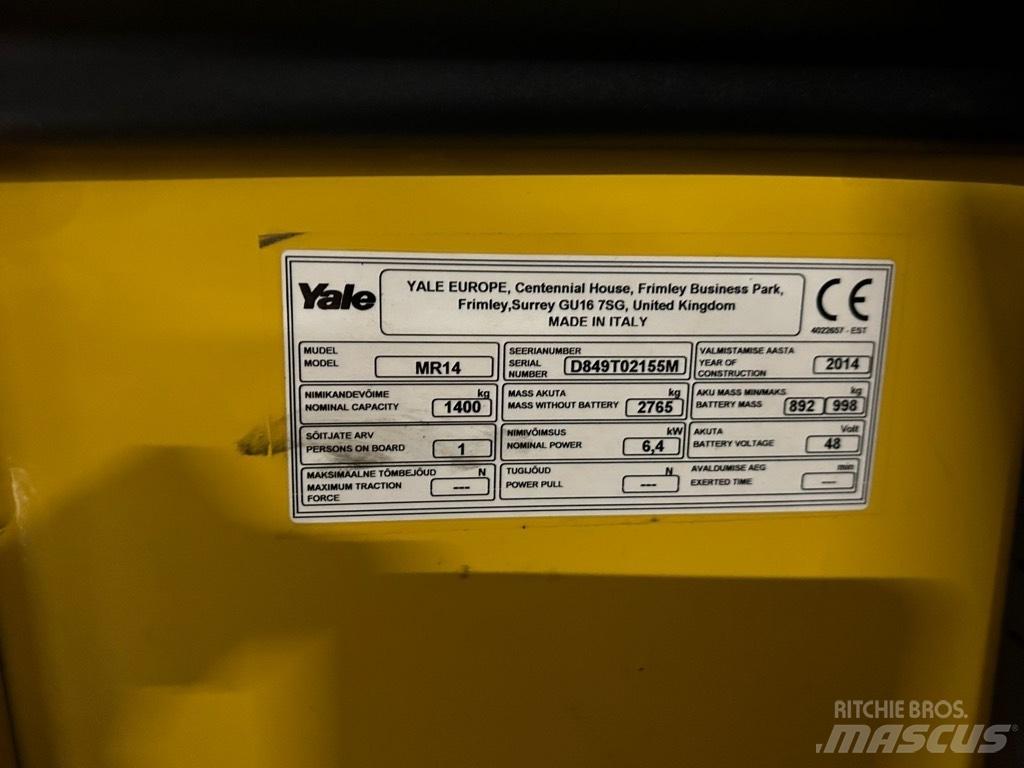 Yale MR 14 Reach truck