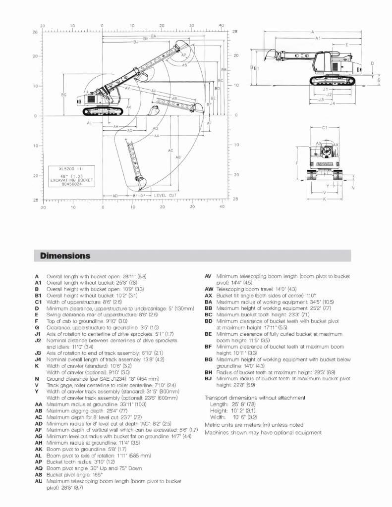 Gradall XL 5200 III Crawler excavators