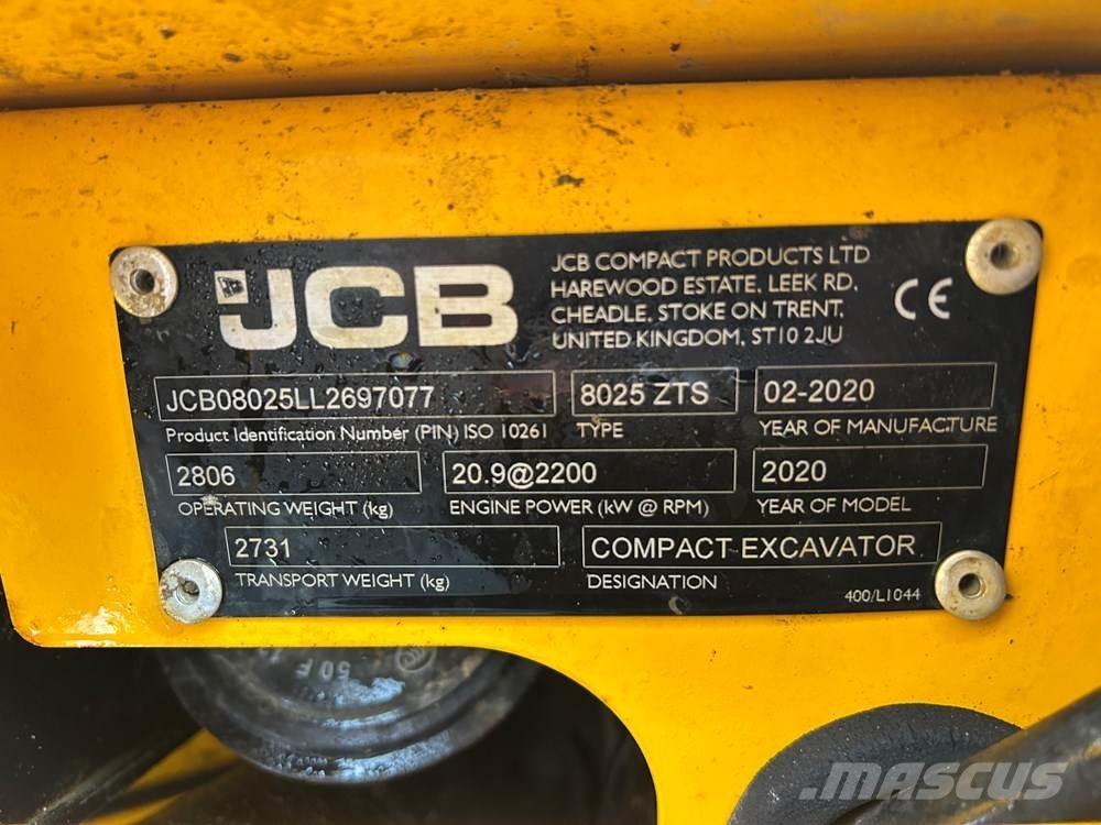 JCB 8025 Mini excavators < 7t (Mini diggers)