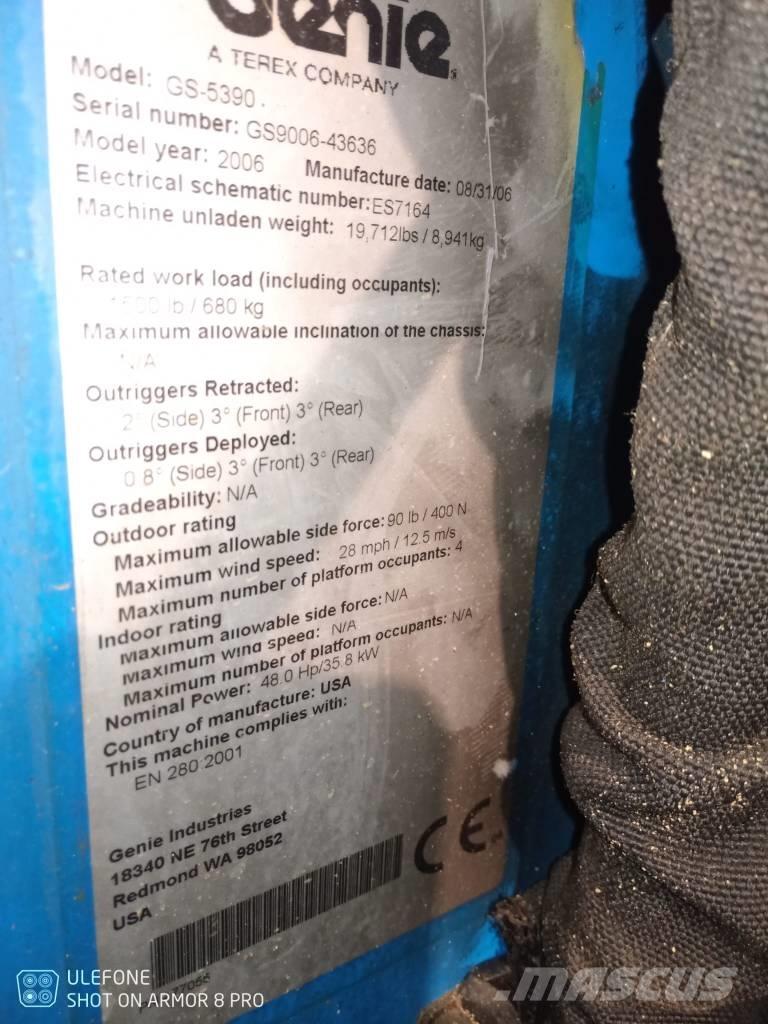 Genie GS 5390 RT Scissor lifts