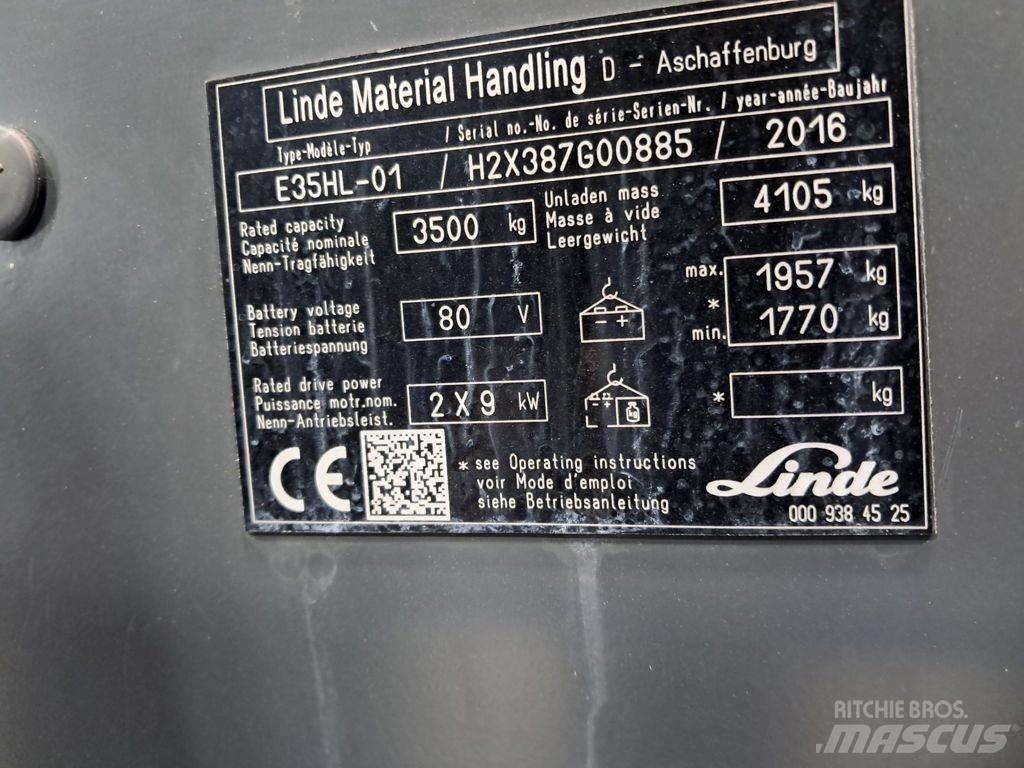 Linde E35HL-01 Electric forklift trucks