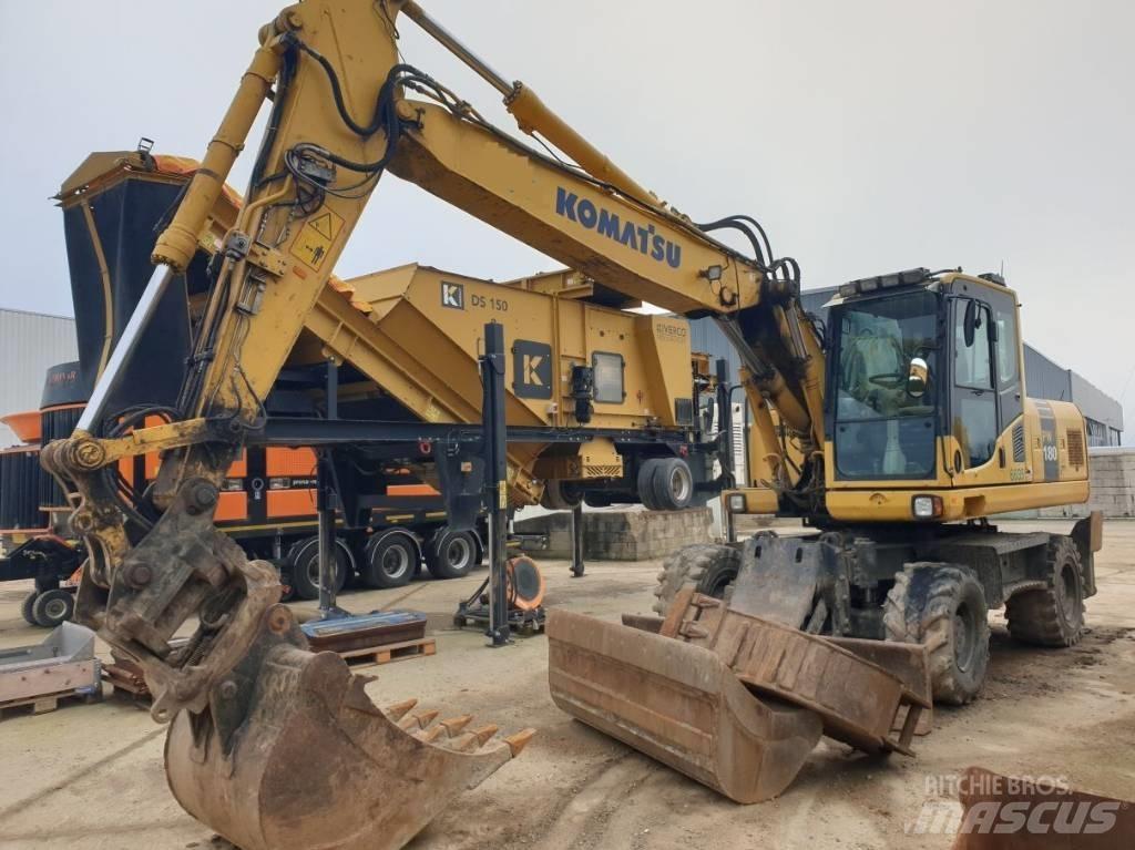 Komatsu PW180-7 Wheeled excavators