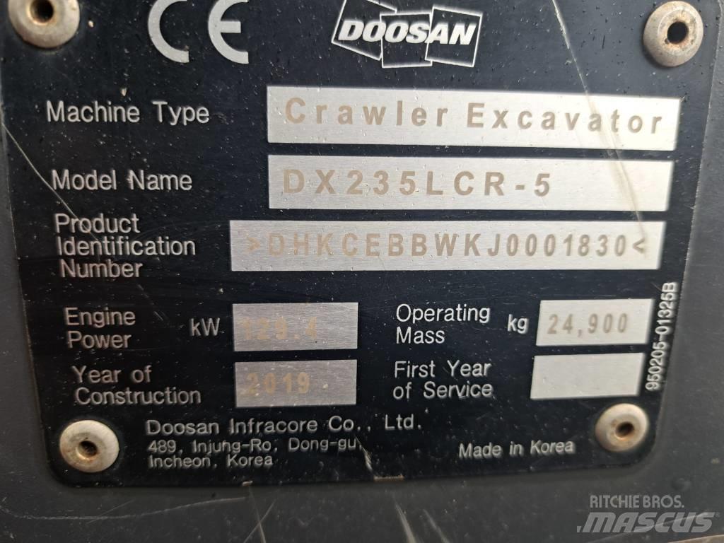 Doosan DX 235 LCR-5 Crawler excavators