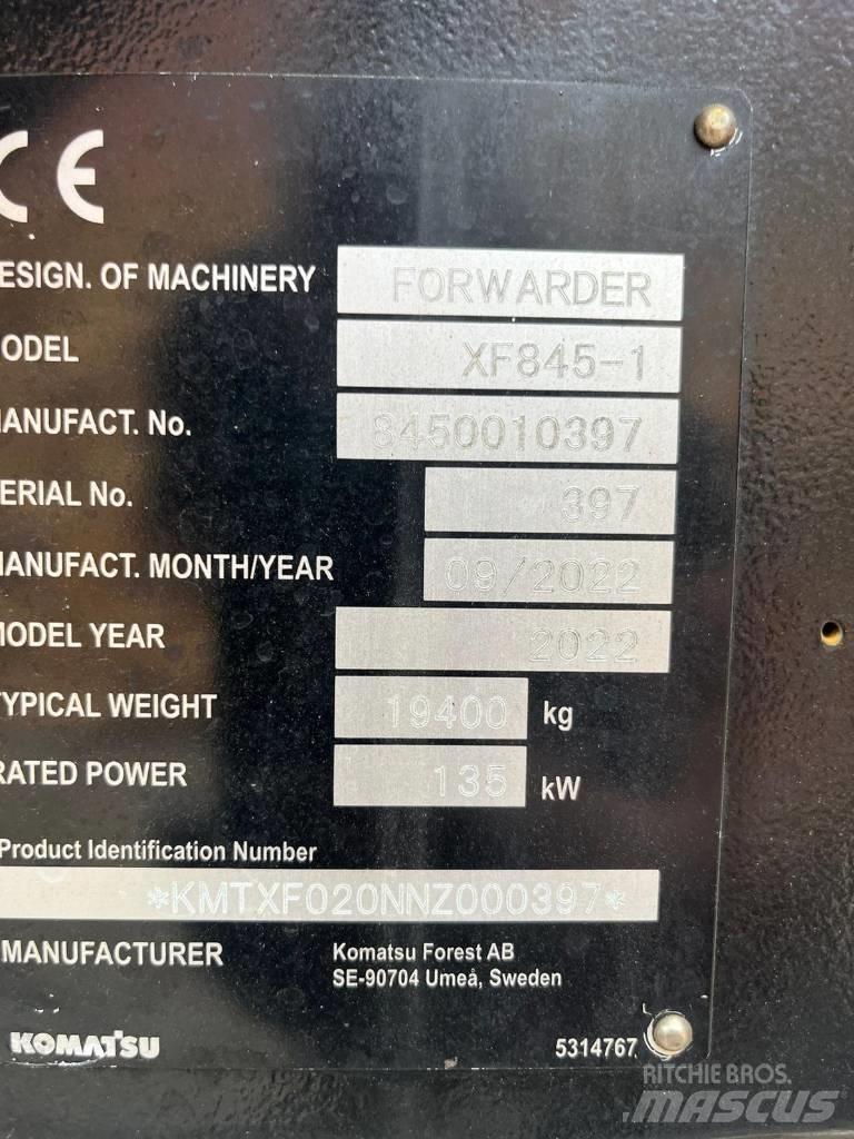 Komatsu 845-1 Forwarders