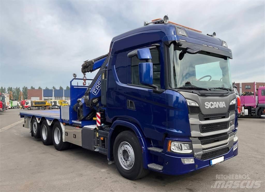 Scania G450 8X4 Truck mounted cranes