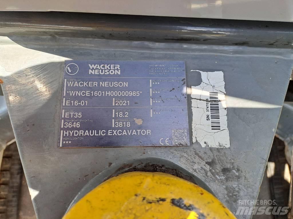 Wacker Neuson ET35 Crawler excavators