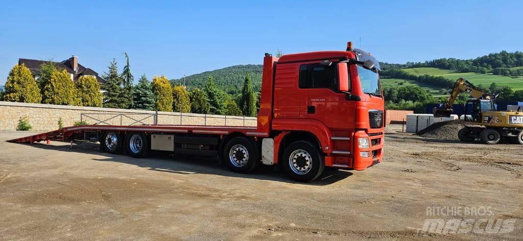 MAN TGS 35.400 Beavertail Flatbed / winch trucks