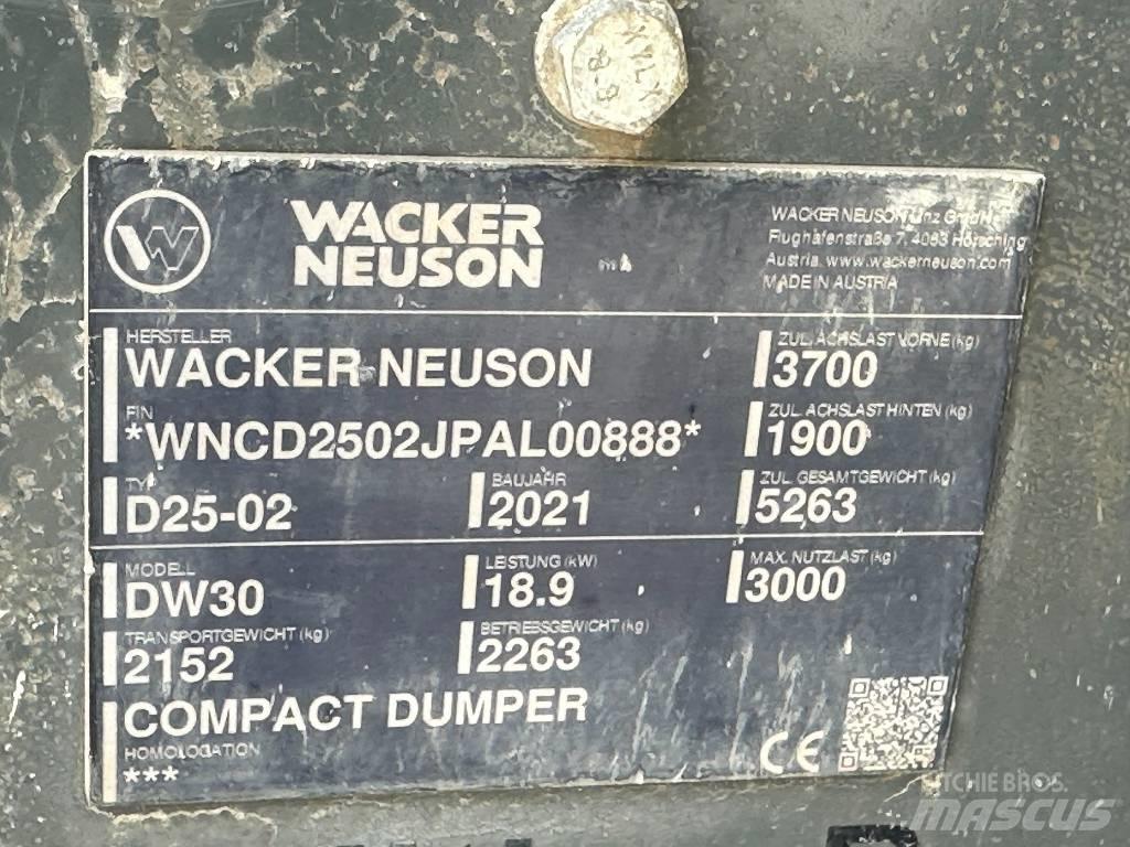 Wacker Neuson DW 30 Site dumpers