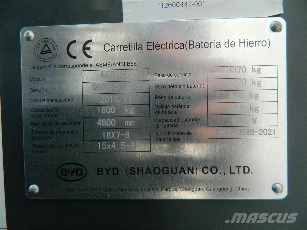 BYD ECB16C Electric forklift trucks