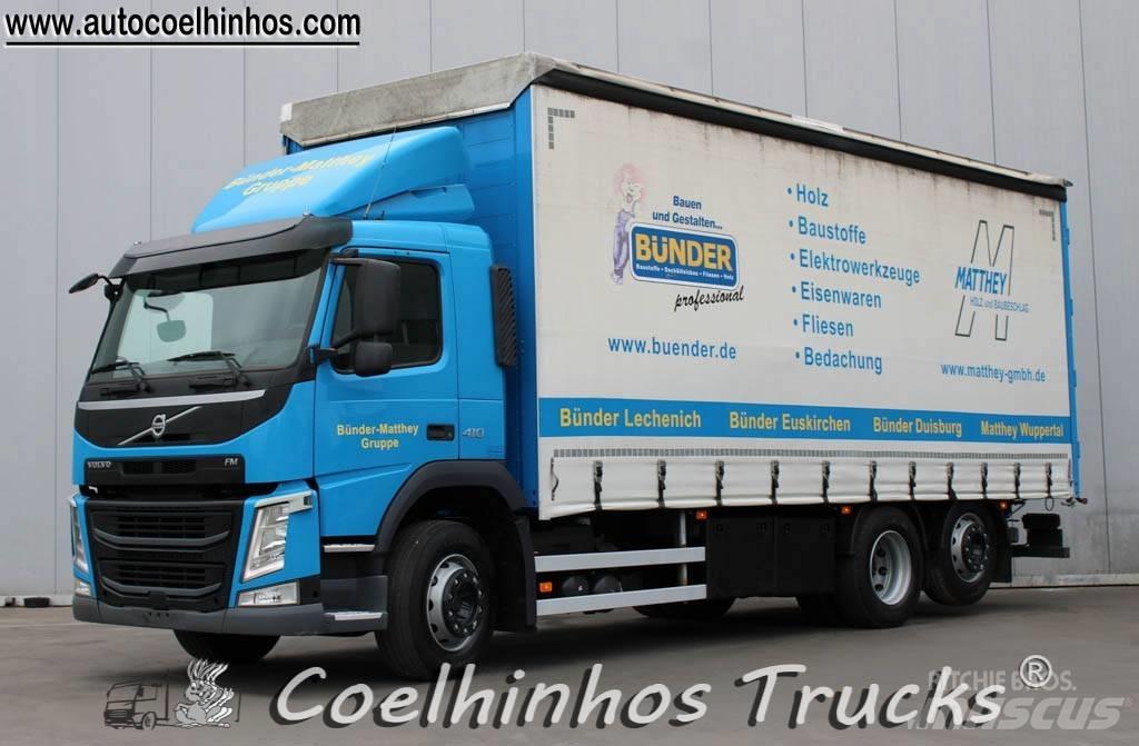 Volvo FM 410 Curtain sider trucks