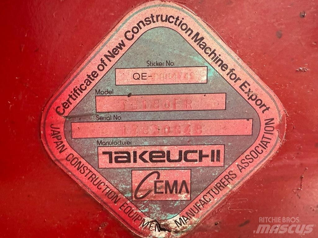 Takeuchi TB 180 FR Mini excavators  7t - 12t