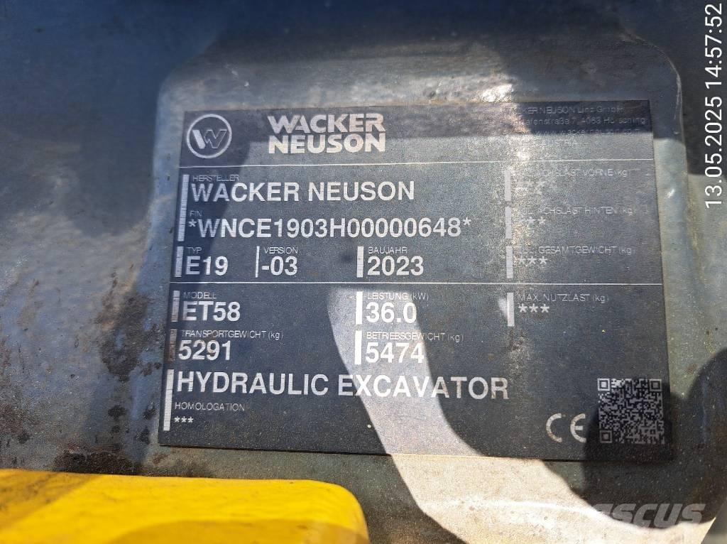 Wacker Neuson ET58 Crawler excavators