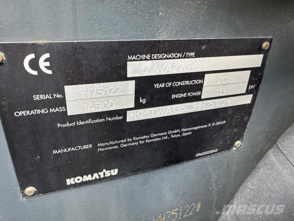 Komatsu WA 270-8 Wheel loaders