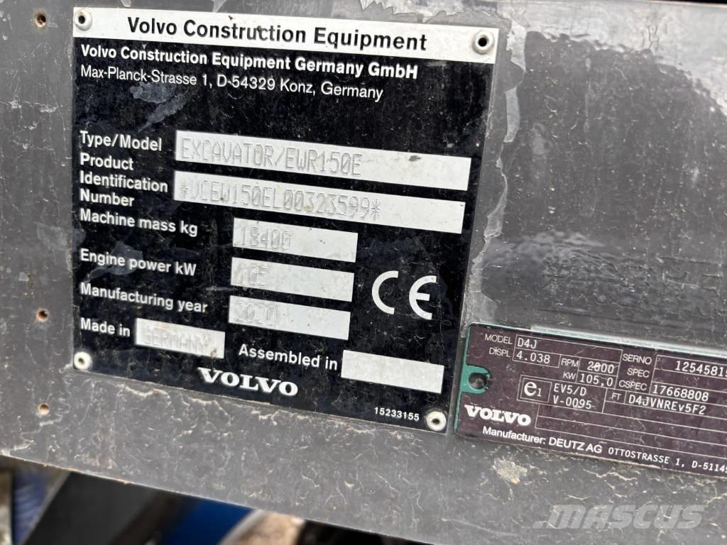 Volvo EWR 150 E Wheeled excavators