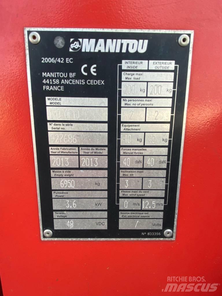 Manitou 170AETJ-L Articulated boom lifts