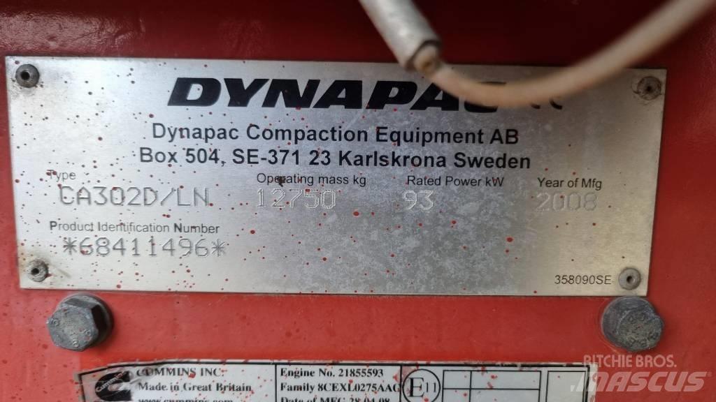 Dynapac CA302D, Vält Single drum rollers