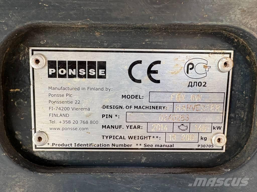 Ponsse Fox 8W Harvesters