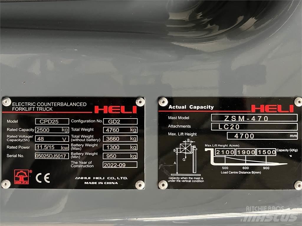 Heli CPD25 GD2 / NEU Electric forklift trucks