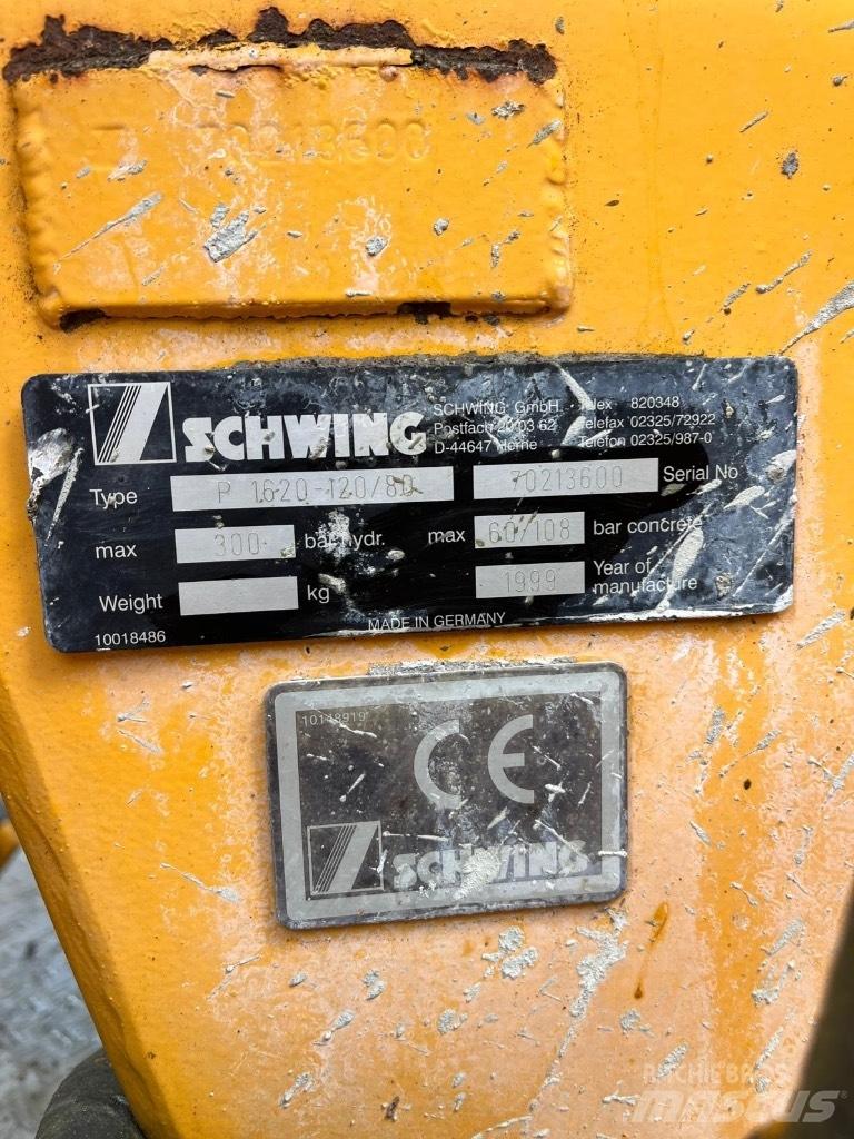 Schwing P1620-120/80 Concrete pumps