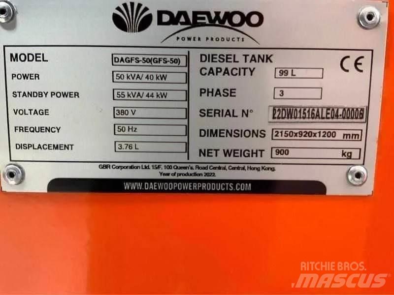 Daewoo DAGFS-50 Diesel Generators