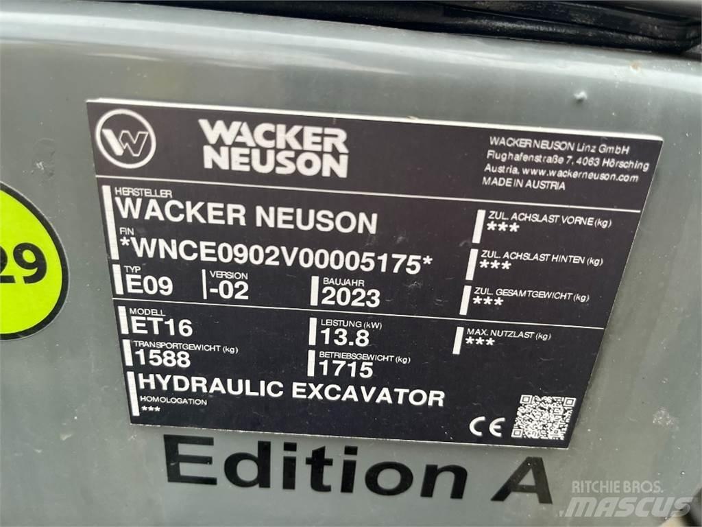 Wacker ET 16 Mini excavators < 7t (Mini diggers)