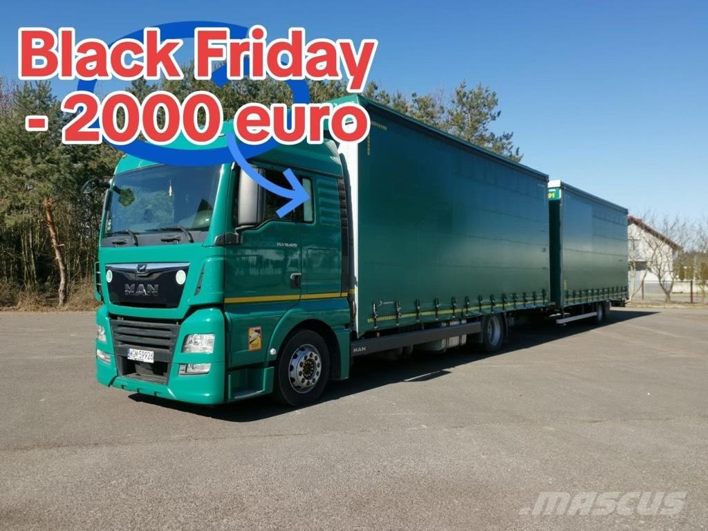 MAN TGX 18.420 Curtain sider trucks