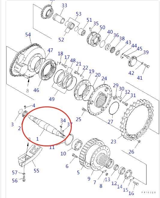Komatsu D155 Transmission