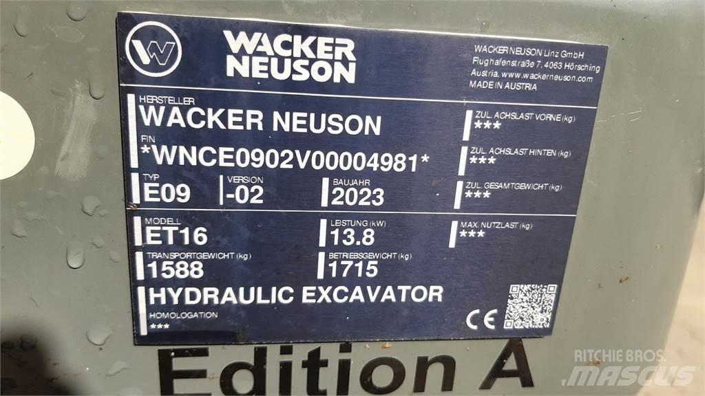 Wacker Neuson ET16 Crawler excavators