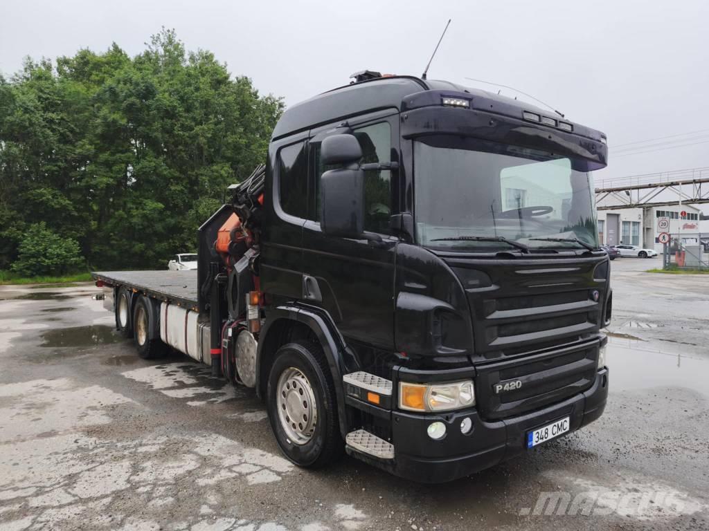 Scania P 420 Truck mounted cranes