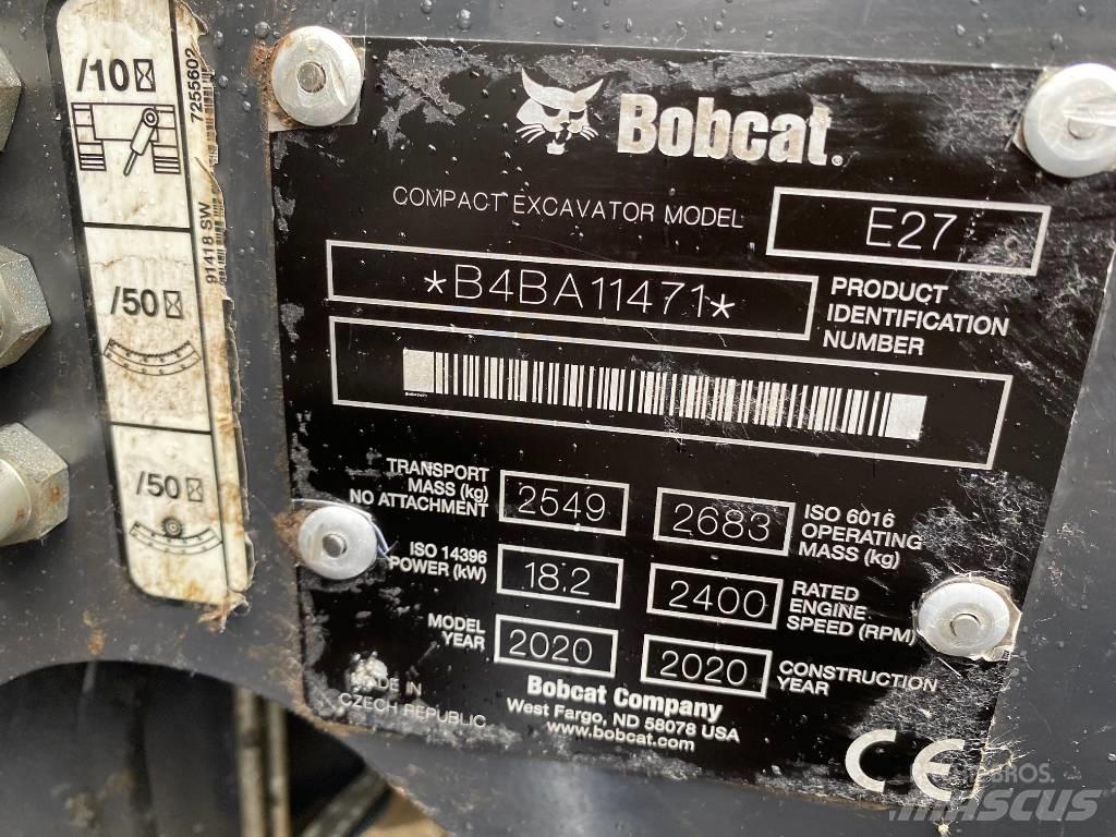 Bobcat E 27 Z Mini excavators < 7t (Mini diggers)
