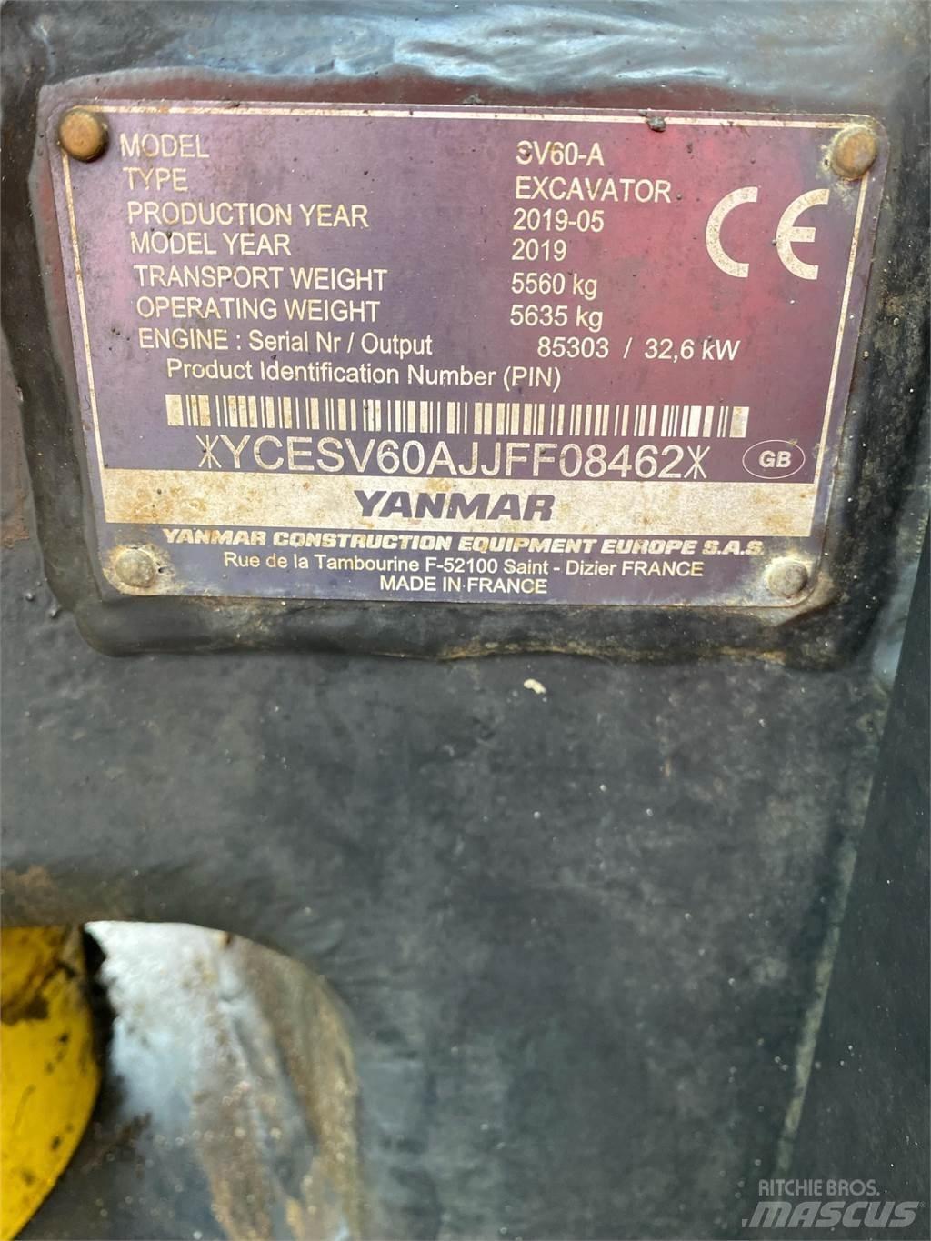Yanmar SV60 Mini excavators < 7t (Mini diggers)