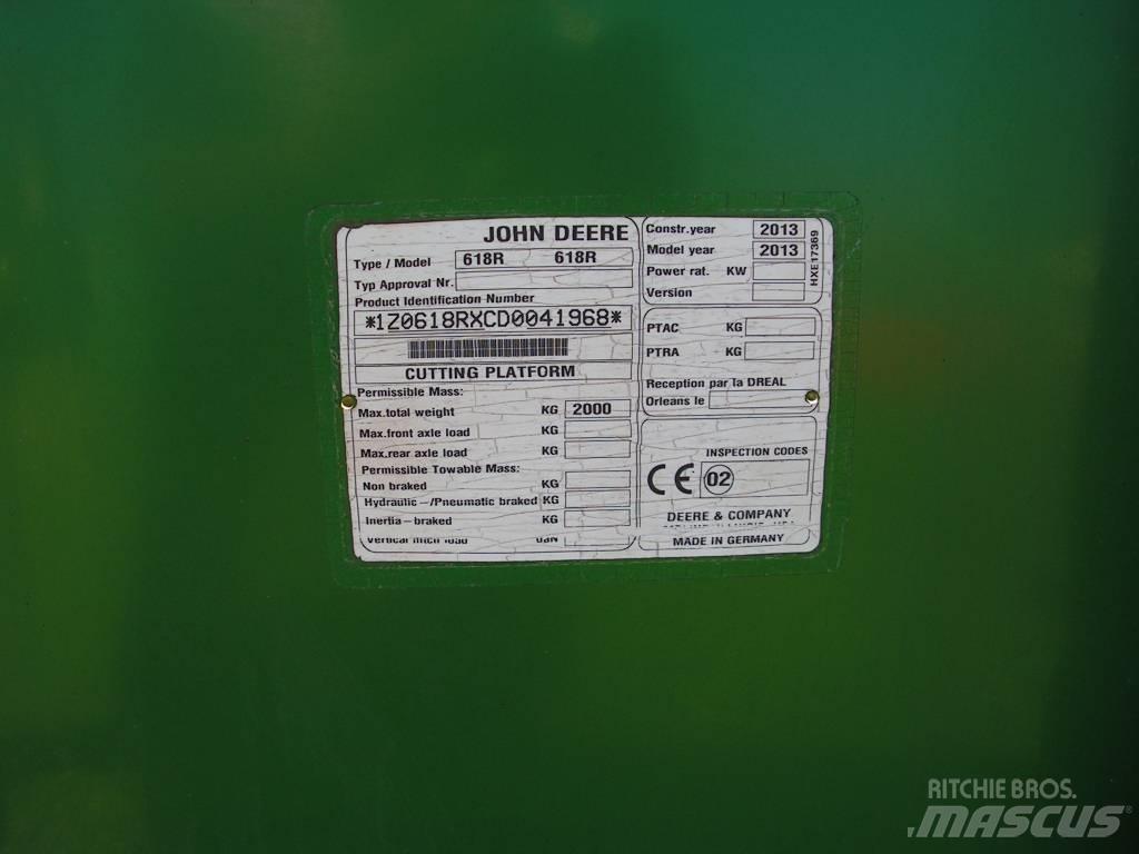 John Deere 618 R Combine harvester heads