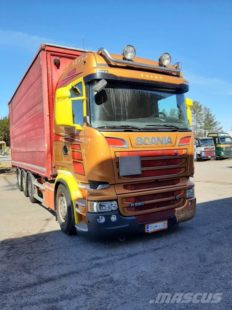 Scania R 520 Curtain sider trucks