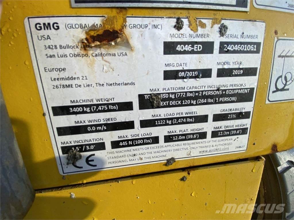 GMG 4046-ED Scissor lifts