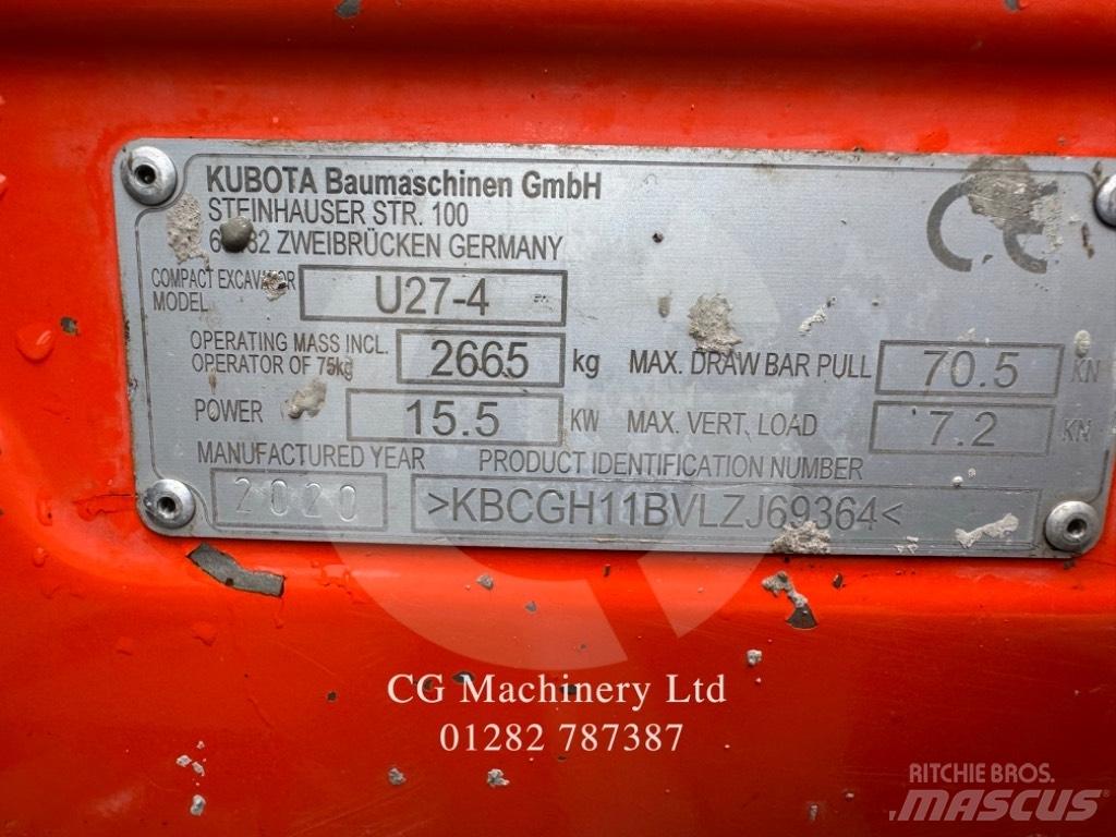 Kubota U 27-4 Mini excavators < 7t (Mini diggers)