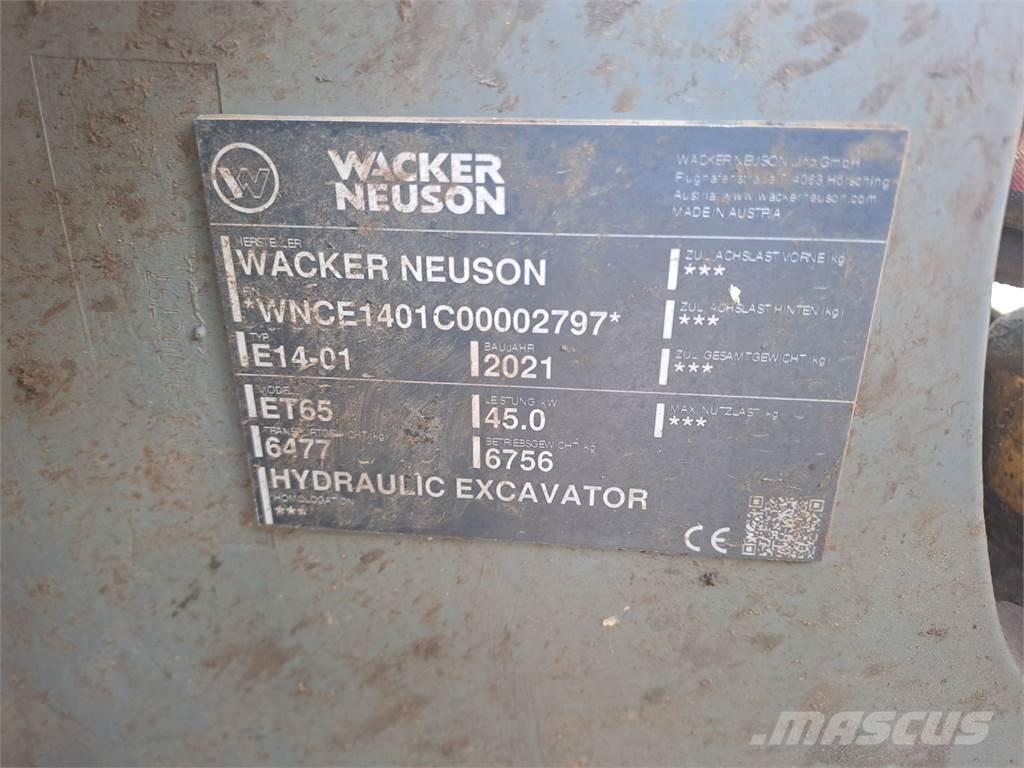 Wacker Neuson ET65 Crawler excavators
