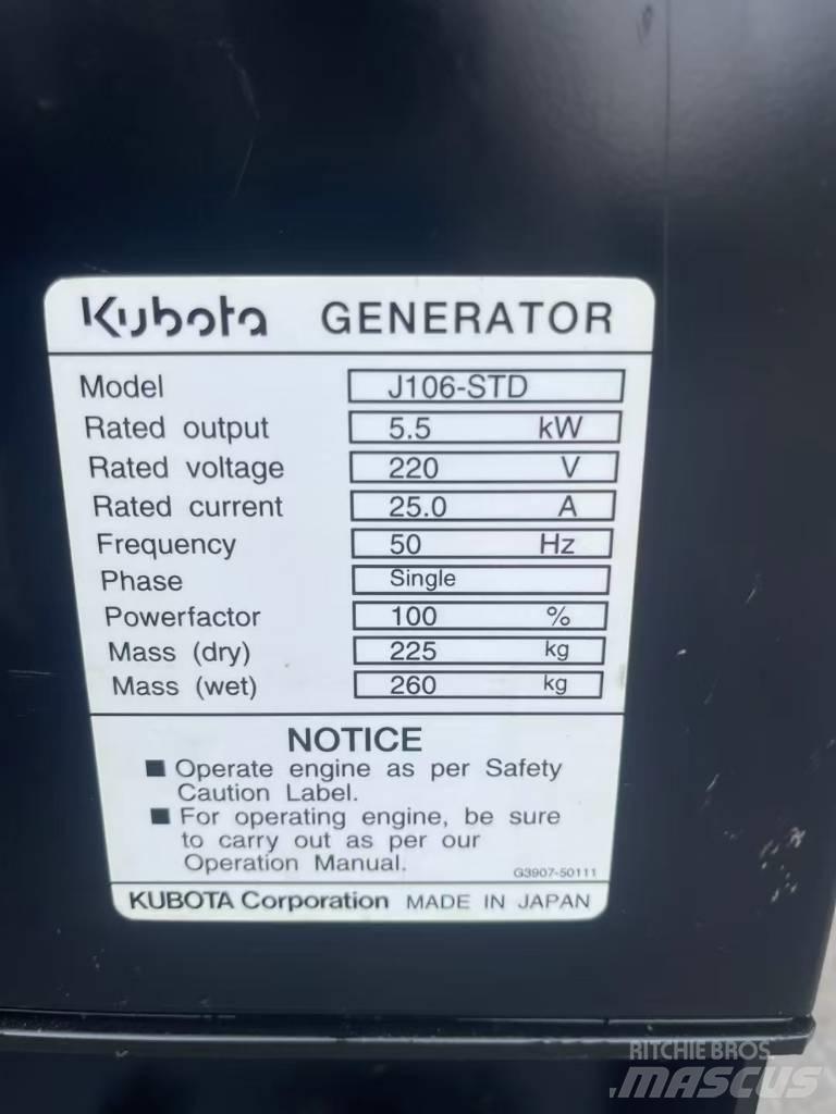 Kubota J106 Diesel Generators