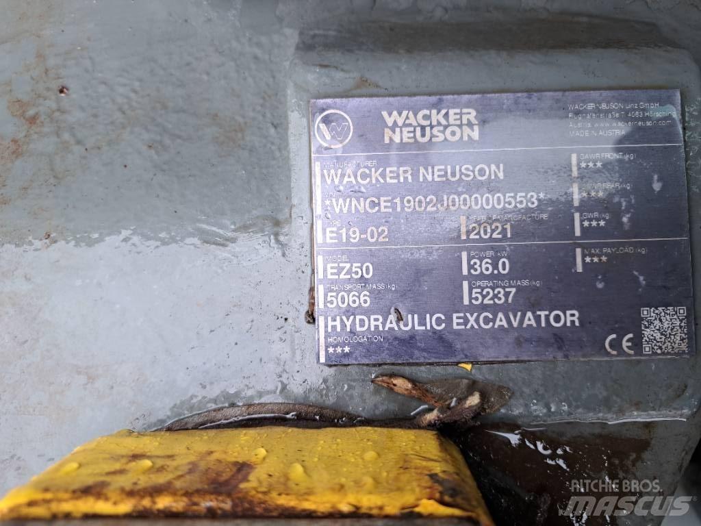Wacker Neuson EZ50 Crawler excavators