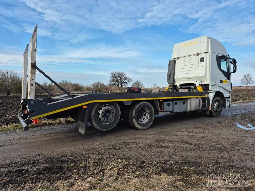 Iveco Stralis 420 Beavertail Flatbed / winch trucks