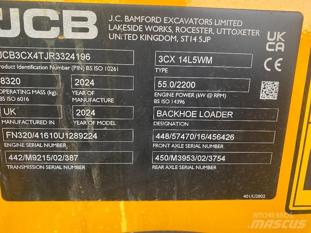 JCB 3 CX 14 Backhoe