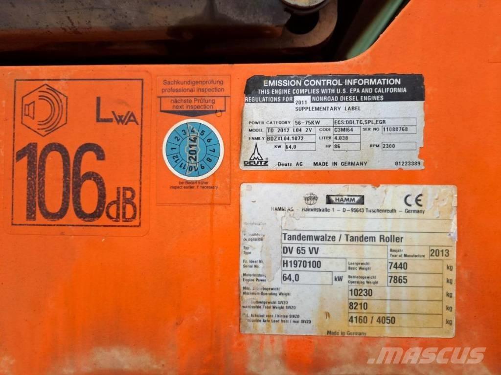 Hamm DV 65 VV Twin drum rollers