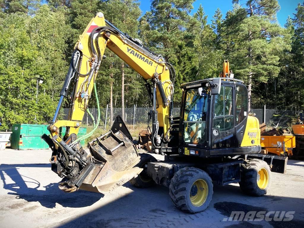 Yanmar B 95 W Wheeled excavators