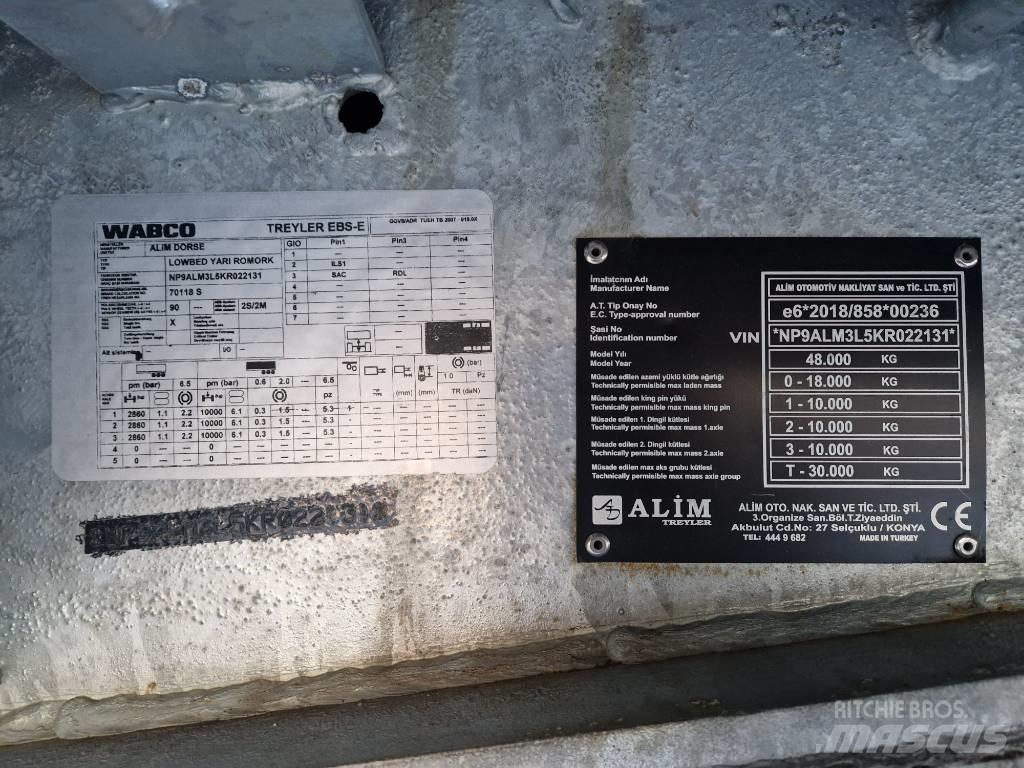 Alim Maskinsemi Flatbed/Dropside semi-trailers