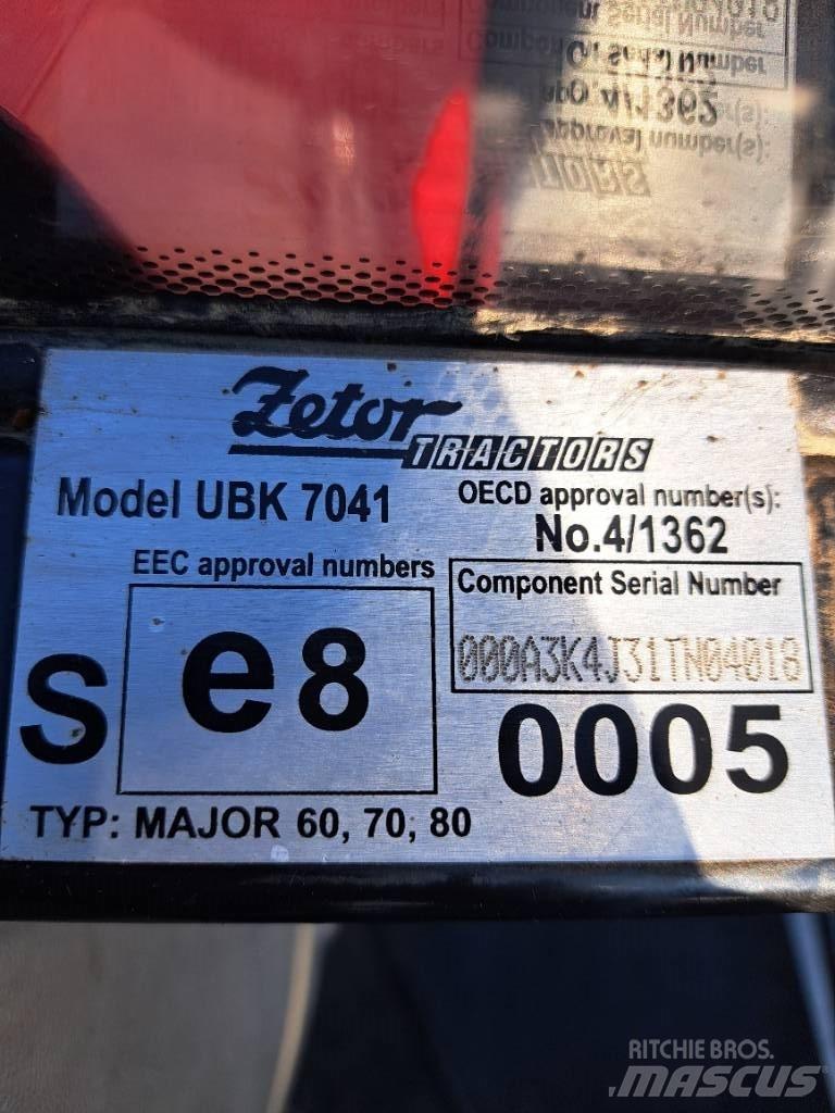 Zetor MAJOR 80 Tractors
