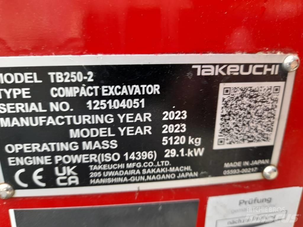Takeuchi TB 250-2 Mini excavators < 7t (Mini diggers)