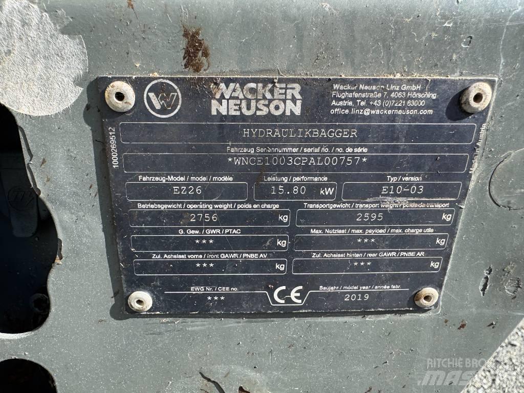 Wacker Neuson EZ26 Crawler excavators